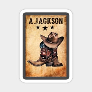 Alan Jackson Country Boy  Retro tshirt Magnet