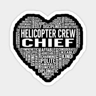 Helicopter Crew Chief Heart Magnet