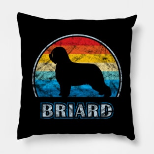 Briard Vintage Design Dog Pillow