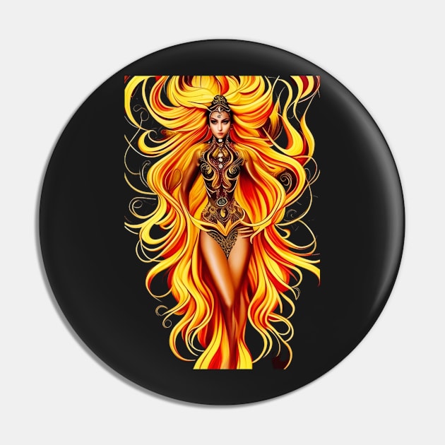 fire goddess Pin by FineArtworld7