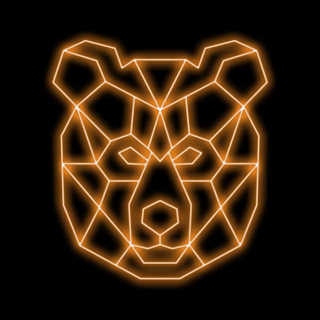 Neon bear by MarceloMoretti90