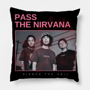 pass the nirvana - vintage minimalism Pillow
