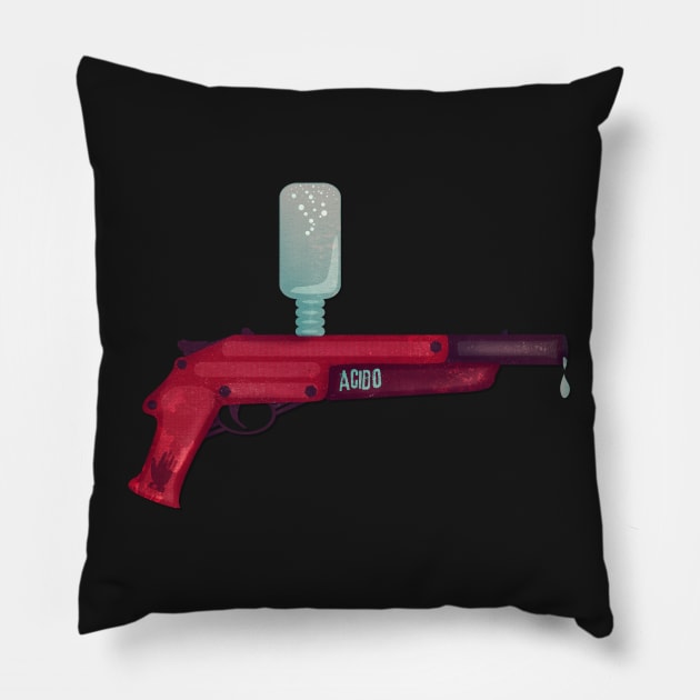 The Post Apocalyptic Series: The Acido Gun Pillow by Sybille