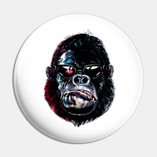 Cool ape artwork Pin