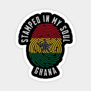 Stamped in My Soul Ghana Flag Design Ghanaian Pride Magnet