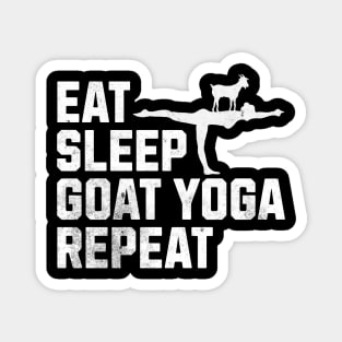 Eat Sleep Goat Yoga Repeat - Funny Yoga Lover Magnet