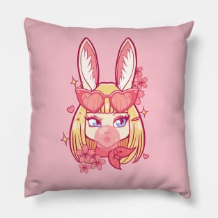 Bunny barbie furry girl Pillow