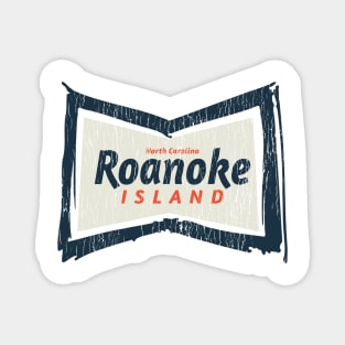 Roanoke Island, NC Summertime Vacationing Bowtie Sign Magnet