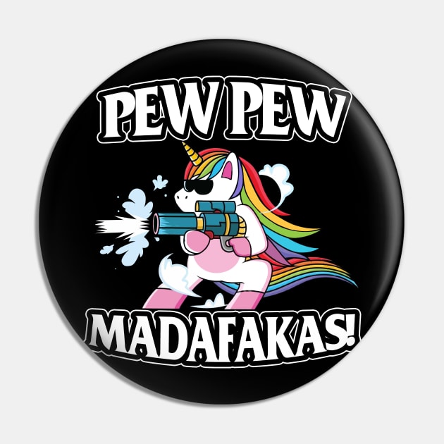 Unicorn LGBT Pew Pew Madafakas, Pew Pew Madafakas Clothing Pin by kimmygoderteart