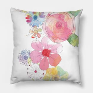 Vintage flowers Pillow