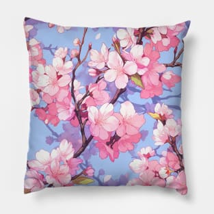 Cherry Blossom Tree Pattern Pillow