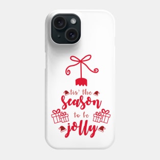 Christmas calligraphy ornament Phone Case