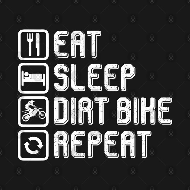 Motocross Bike Motorcycle eat sleep dirt bike repeat by Little Treasures