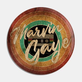 Marvin Gaye Vintage Circle Art Pin