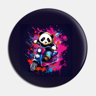 Scooter Panda Pin