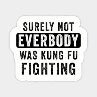 surely not everbody was kung fu fighting Magnet