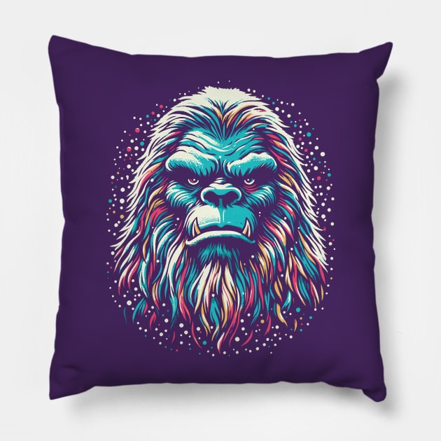 Cryptid Rave Yeti Pillow by Fabled