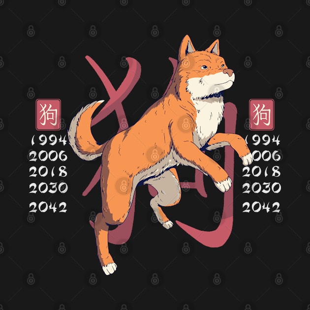 Year Of The Dog Chinese Zodiac by gdimido