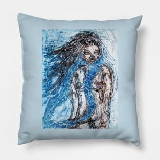 Collagraph Print Pillow