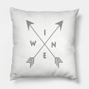 Wine with Arrows Pillow