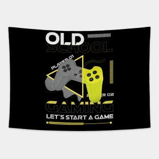 Old School Gaming - Let`s Start a Game Tapestry