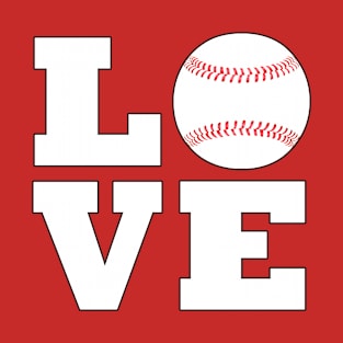 Baseball Player, Coach or Fan LOVE Baseball Sports T-Shirt