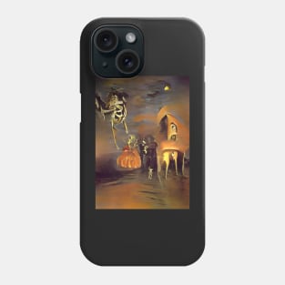 SURREAL HALLOWEEN IN THE DESERT Phone Case