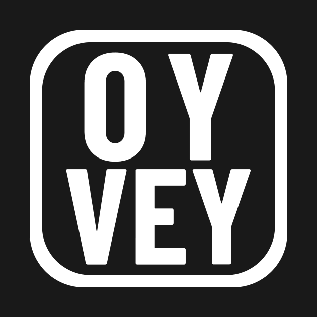 Oy Vey Meme Yiddish Exclamatory Expression Square Frame Rounded Corners by BubbleMench