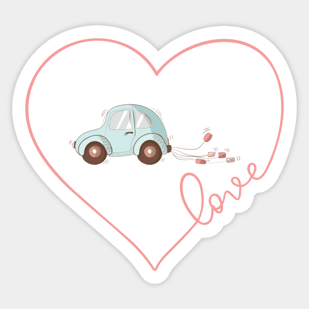 Just Married - Funny bride Gift' Sticker