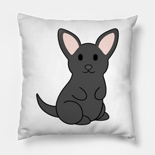 Black Chihuahua Pillow