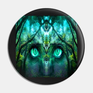 Spiritual Nature Forest Fairies Graphic Art Gifts Pin