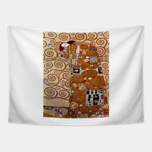 Gustav Klimt The Embrace Fulfillment 1905 Painting Print Tapestry