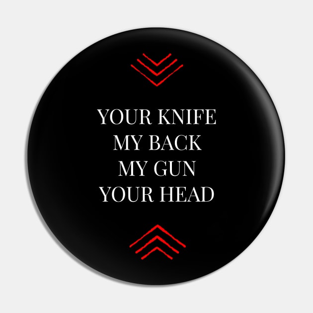 My Gun Your Head Pin by Aim For The Face