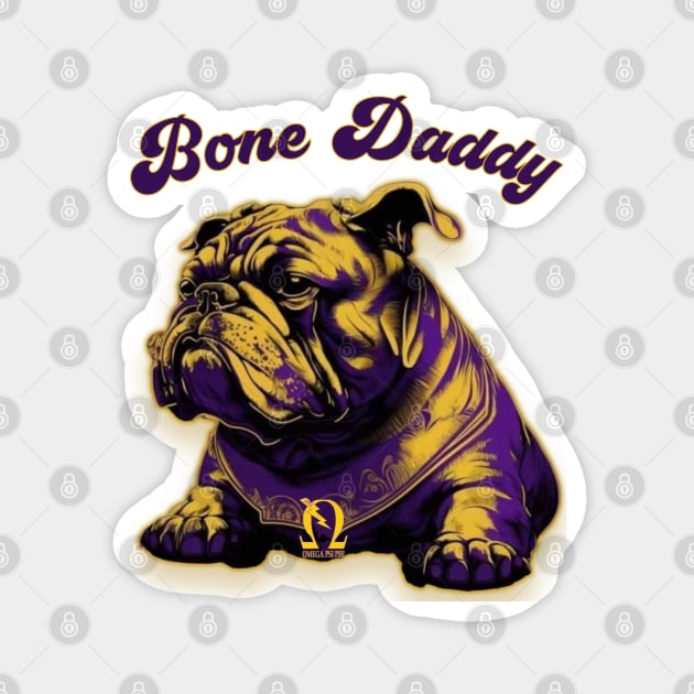 Bone Daddy (purple, top) Magnet by Long-N-Short-Shop