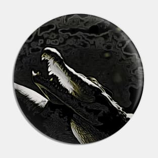 crocodile / Maléa is looking for the Kobold - children's book WolfArt Pin