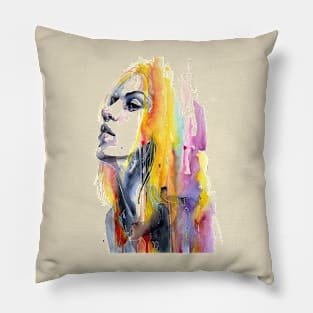 Multicolored Abstract Art Design Pillow