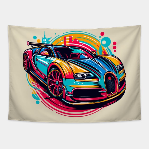 Bugatti Veyron Tapestry by Vehicles-Art