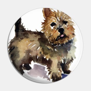 Watercolor Cairn Terrier - Dog Lovers Pin