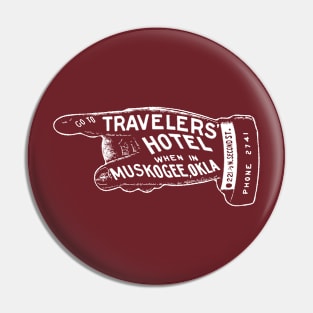 GO TO TRAVELERS HOTEL_WHT Pin