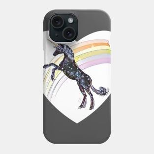 Unicorn with Rainbow Art Phone Case