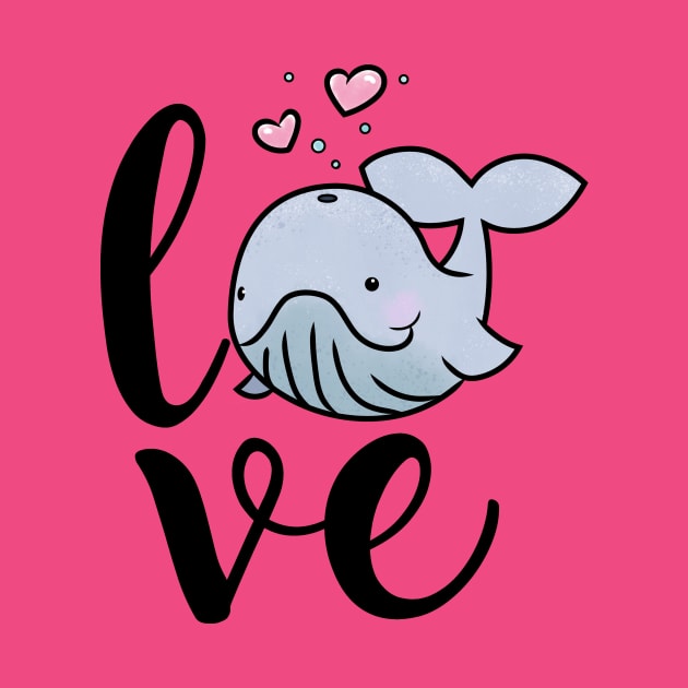 Whale Love for Marine Animal Lovers by cottoncanvas