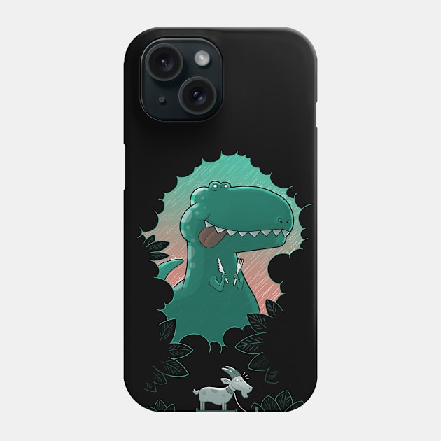 Visit our T-Rex! Phone Case by Queenmob