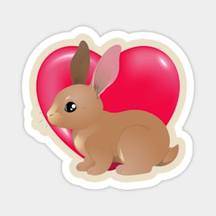 Bunny Fat Love Magnet