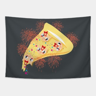 hot pizza slice Tapestry