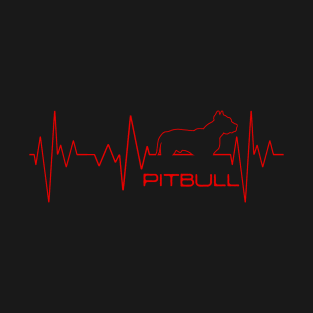 Pitbull Heartbeat T-Shirt