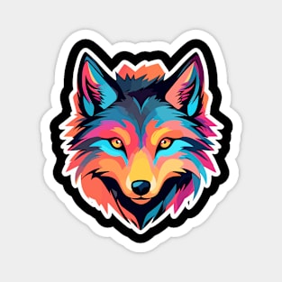 Wolf Illustration Magnet