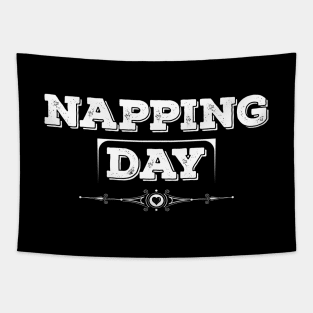 National Napping Day White Tapestry