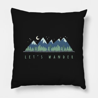 Let's Wander Pillow