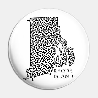 State of Rhode Island Maze Pin