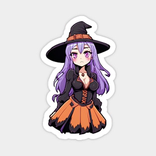 cute anime witch girl Magnet